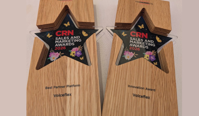 Voiceflex wins Best Innovation and Best Partner Platform image