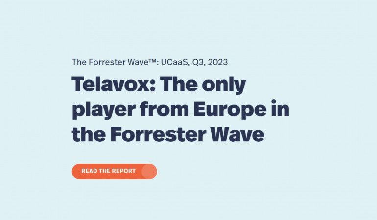 Telavox global top 12 - Forrester Wave Report 2023 image
